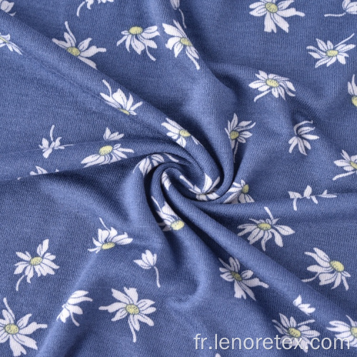 Tissu d&#39;impression de jersey simple jersey de rayonne vortex